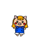 ブタの☆ぶーあ☆文字なしver.(Cute pig)（個別スタンプ：2）