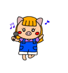 ブタの☆ぶーあ☆文字なしver.(Cute pig)（個別スタンプ：7）