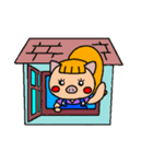 ブタの☆ぶーあ☆文字なしver.(Cute pig)（個別スタンプ：12）