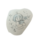 水色の、辛い心に寄り添う双子さん。（個別スタンプ：4）