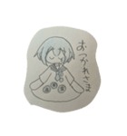 水色の、辛い心に寄り添う双子さん。（個別スタンプ：5）