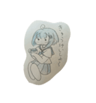 水色の、辛い心に寄り添う双子さん。（個別スタンプ：8）