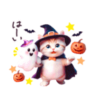 秋に毎日使える ハロウィンねこ 日常（個別スタンプ：13）