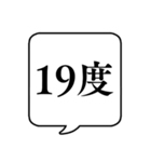 【秋・春の気温】文字のみ吹き出しスタンプ（個別スタンプ：1）