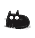 Lazy black cats（個別スタンプ：12）