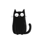 Lazy black cats（個別スタンプ：13）