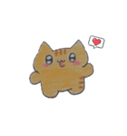 トラ猫イラスト（個別スタンプ：1）