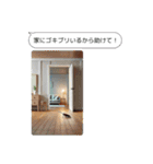 メッセージ＋写真スタンプ 女性向け（個別スタンプ：37）