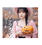 【高画質】ハロウィン魔女お姉さん（個別スタンプ：14）