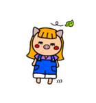 ブタの☆ぶーあ☆②文字なしver.(Cute pig)（個別スタンプ：21）