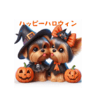 かわいい3Dヨーキーのハロウィーン（個別スタンプ：20）