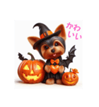 かわいい3Dヨーキーのハロウィーン（個別スタンプ：25）