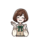 お嬢さん1 (喜怒哀楽を添えて)（個別スタンプ：5）