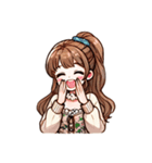 お嬢さん1 (喜怒哀楽を添えて)（個別スタンプ：28）