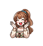 お嬢さん1 (喜怒哀楽を添えて)（個別スタンプ：33）