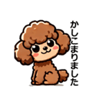 トイプードルカプリコ（敬語）（個別スタンプ：6）