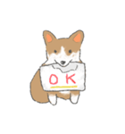 やわらかふんわりコーギー（個別スタンプ：9）