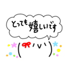 吹き出し顔文字くん（個別スタンプ：36）