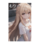 金髪tシャツ女の子（個別スタンプ：26）