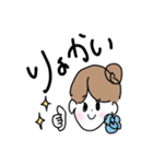 がんばるCAちゃん（個別スタンプ：3）