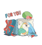 いろいろなインコたち（個別スタンプ：3）