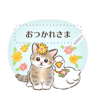 ふんわり☆猫たちのメッセージスタンプ（個別スタンプ：9）