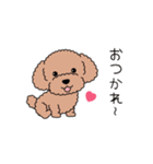 犬スタンプ＃3 トイプードル（個別スタンプ：9）