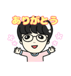 まゆみ 似顔絵スタンプ（個別スタンプ：6）