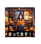 ハロウィンのスプーキー挨拶！（個別スタンプ：3）