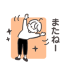 ◉よく動く◉おしゃれ◉かっこいい線画（個別スタンプ：40）