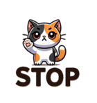 三毛猫の優しい日常（個別スタンプ：14）