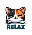 三毛猫の優しい日常（個別スタンプ：20）