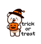 シロクマハロウィン（個別スタンプ：1）