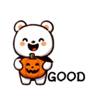 シロクマハロウィン（個別スタンプ：25）