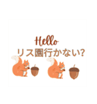 リス好き向けスタンプ✨カワイイ一言✨（個別スタンプ：2）