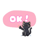 黒猫のにゃんこトーク（個別スタンプ：11）