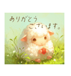 敬語であいさつ。不思議な生物モコロちゃん（個別スタンプ：4）