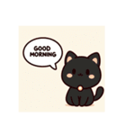 黒猫くんスタンプシリーズ（個別スタンプ：5）