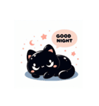 黒猫くんスタンプシリーズ（個別スタンプ：7）