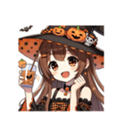 かわいい彼女♡ハロウィン2（個別スタンプ：1）