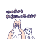 絵を描くチベットスナギツネ（個別スタンプ：13）