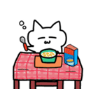 しろねこみーたん2 日常編（文字なし）（個別スタンプ：13）
