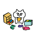 しろねこみーたん2 日常編（文字なし）（個別スタンプ：16）
