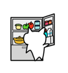 しろねこみーたん2 日常編（文字なし）（個別スタンプ：17）