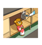 はいいろくまと夏 1（個別スタンプ：14）
