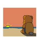 はいいろくまと夏 1（個別スタンプ：23）