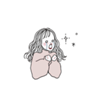おねえさんの文字なしスタンプ（個別スタンプ：5）
