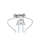 おねえさんの文字なしスタンプ（個別スタンプ：15）