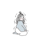 おねえさんの文字なしスタンプ（個別スタンプ：16）