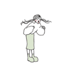おねえさんの文字なしスタンプ（個別スタンプ：19）